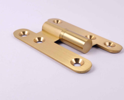Brass Door Hinges H-shape Gold: #H-Shape #Brushed #Gold #SB