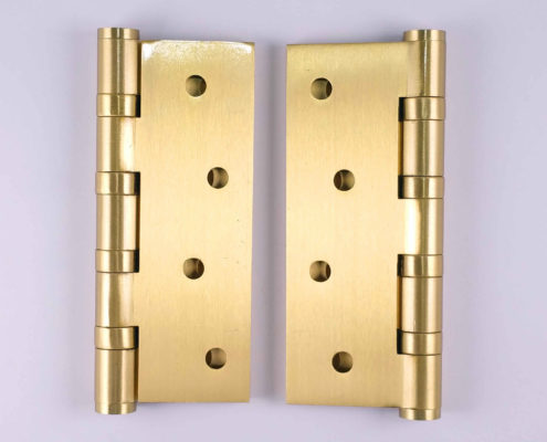 Brass Door Hinges Bearing 4x3: #Bearing #Brushed #Gold #SB #4x3 (2)