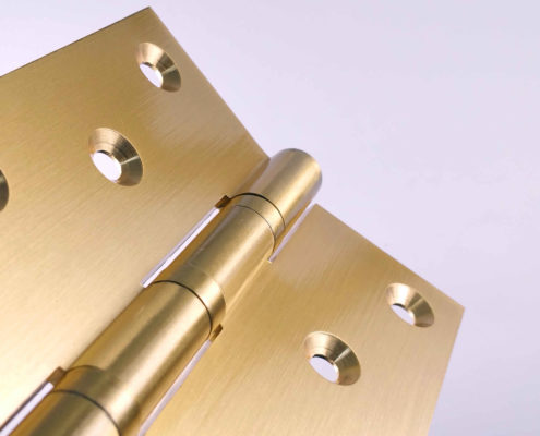 Brass Door Hinges Bearing 5x3: #Bearing #Brushed #Gold #SB #5x3 (2)