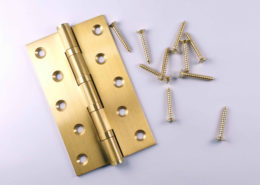 Brass Door Hinges Bearing 5x3: #Bearing #Brushed #Gold #SB #5x3