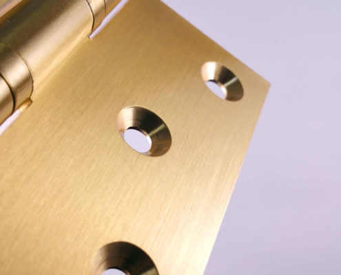 Brass Door Hinges Bearing 5x3: #Bearing #Brushed #Gold #SB #5x3 (3)