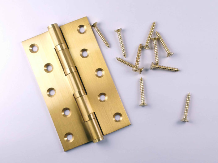 Brass Door Hinges Bearing 5x3: #Bearing #Brushed #Gold #SB #5x3