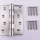 Stainless Steel Door Hinges Bearing 4x3: #Bearing #Brushed #Silver #SS #4X3