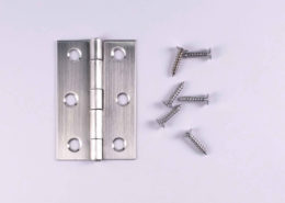 Stainless Steel Door Hinges Copper-Pin: #Copper-Pin #Small #FlatOpen #SS